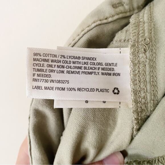 Universal Thread | Tapered Cropped Utility Pants High Waisted Belted Green 16 - Picture 7 of 7